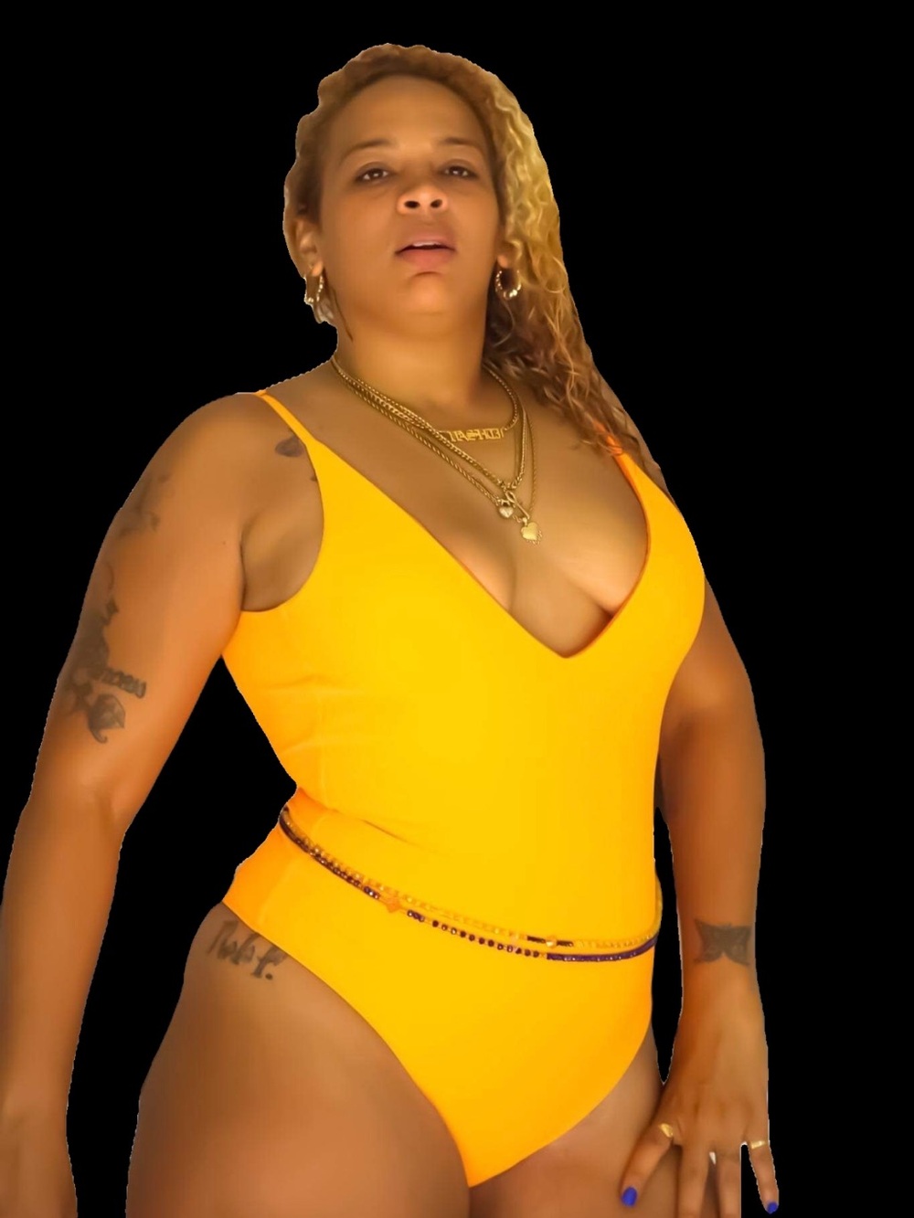 Vibrant Yellow One-Piece Swimsuit